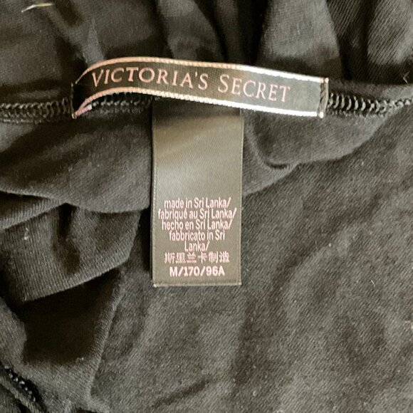 VS Heavenly Super Soft Modal Long Sleeve Wrap Open Back Top, Black, Medium - Picture 6 of 7